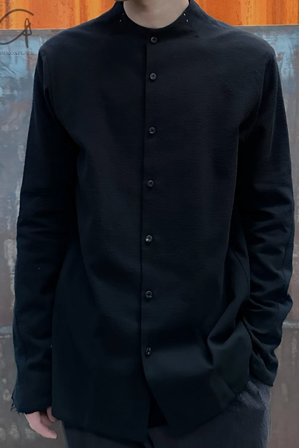 DEVOA shirt 23AW SHE-DSSM black 2 (23AW SHE-SHCM)